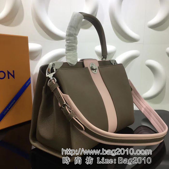 路易威登LV頂級原單 2018新款 M543764粒紋皮革單手柄Astrid 手袋， YDH1129